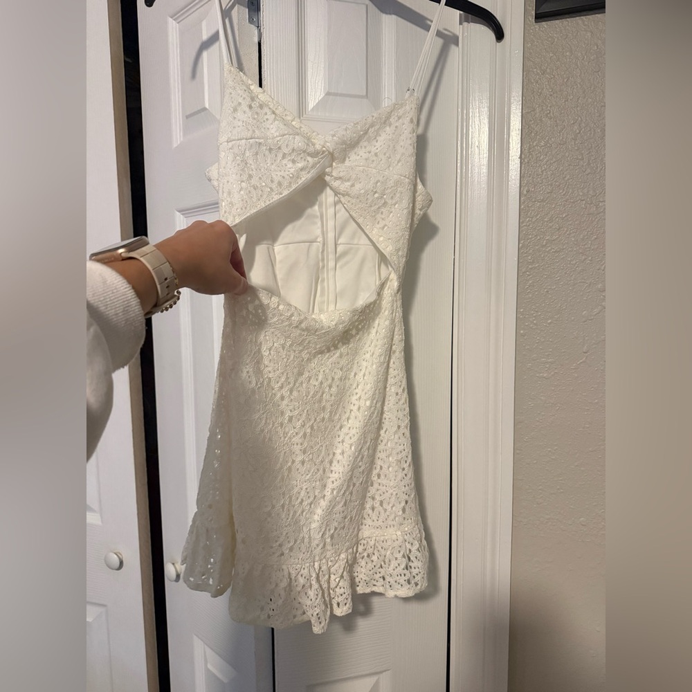 Eyelet White Lace Dress